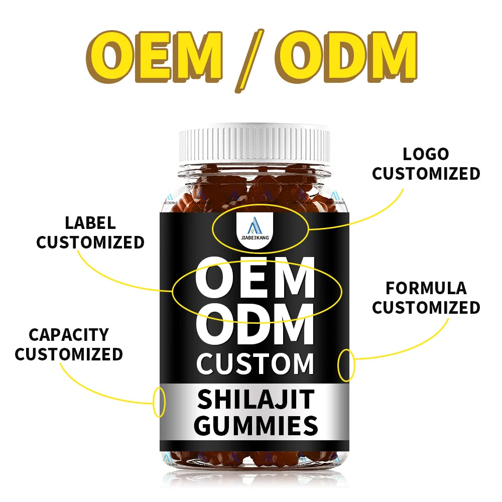OEM ODM Custom Shilajit Gummies Wholesale Himalayan Shilajit Gummy Gold Natural Shilajit