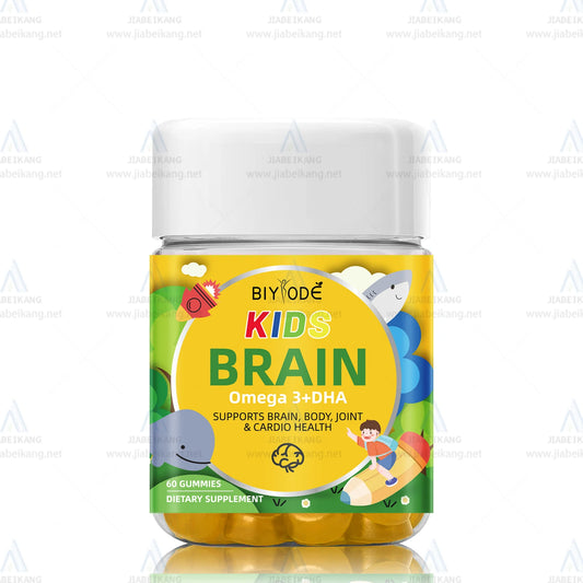 Hot sale wholesale multivitamin supplement kids alpha brain health nootropics supplement omega 3 DHA memory focus study gummies