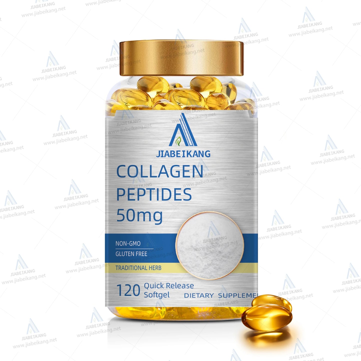 Gmp Factory OEM Collagen for Skin Hair Nail Whitening Healthcare Supplement Glucosamine Chondroitin Softgel Capsules