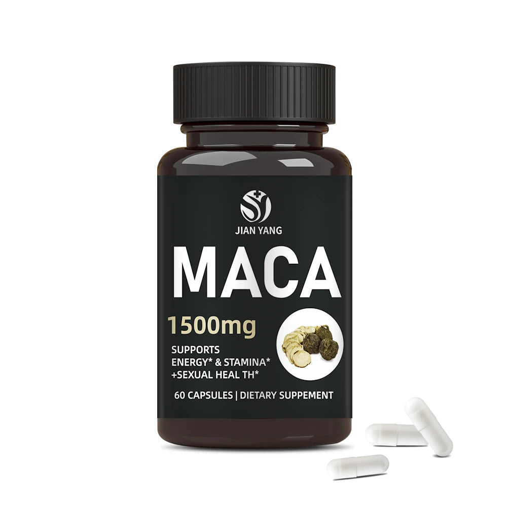 Factory OEM ultimate maca root 1500mg energy immune booster supplement male men wholesale capsule pills