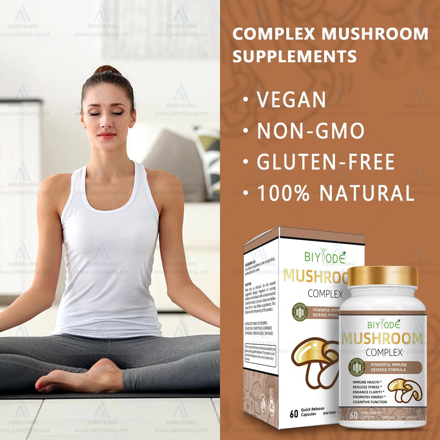 fast shipping ready stock wholesale mushroom complex capsules