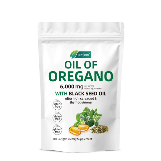 Organic oregano extract high potency herbal supplement black seed oil oregano softgel capsules