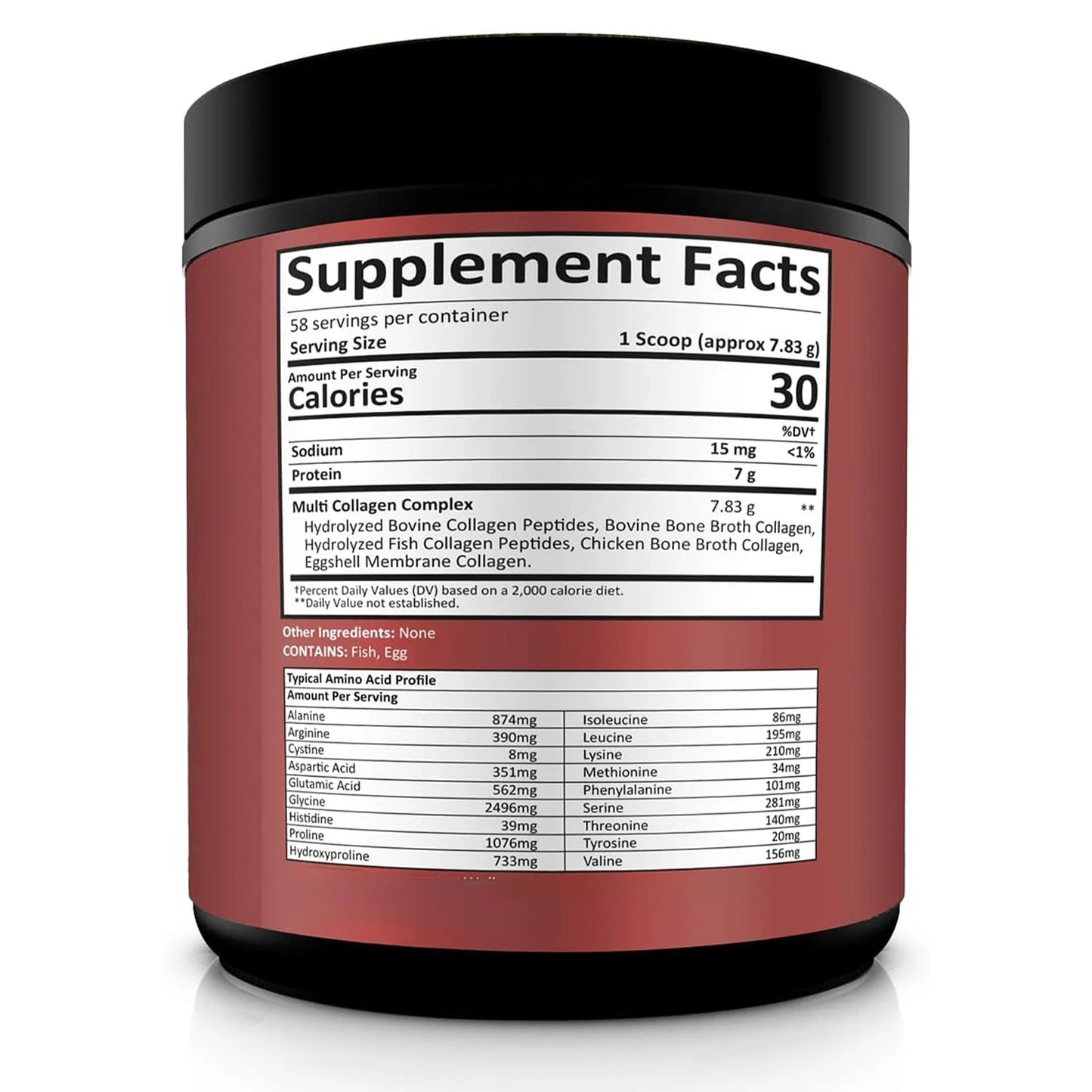Multi Collagen Peptides Powder Hydrolyzed Collagen Complex Bovine Fish Chicken Eggshell Protein Supplement