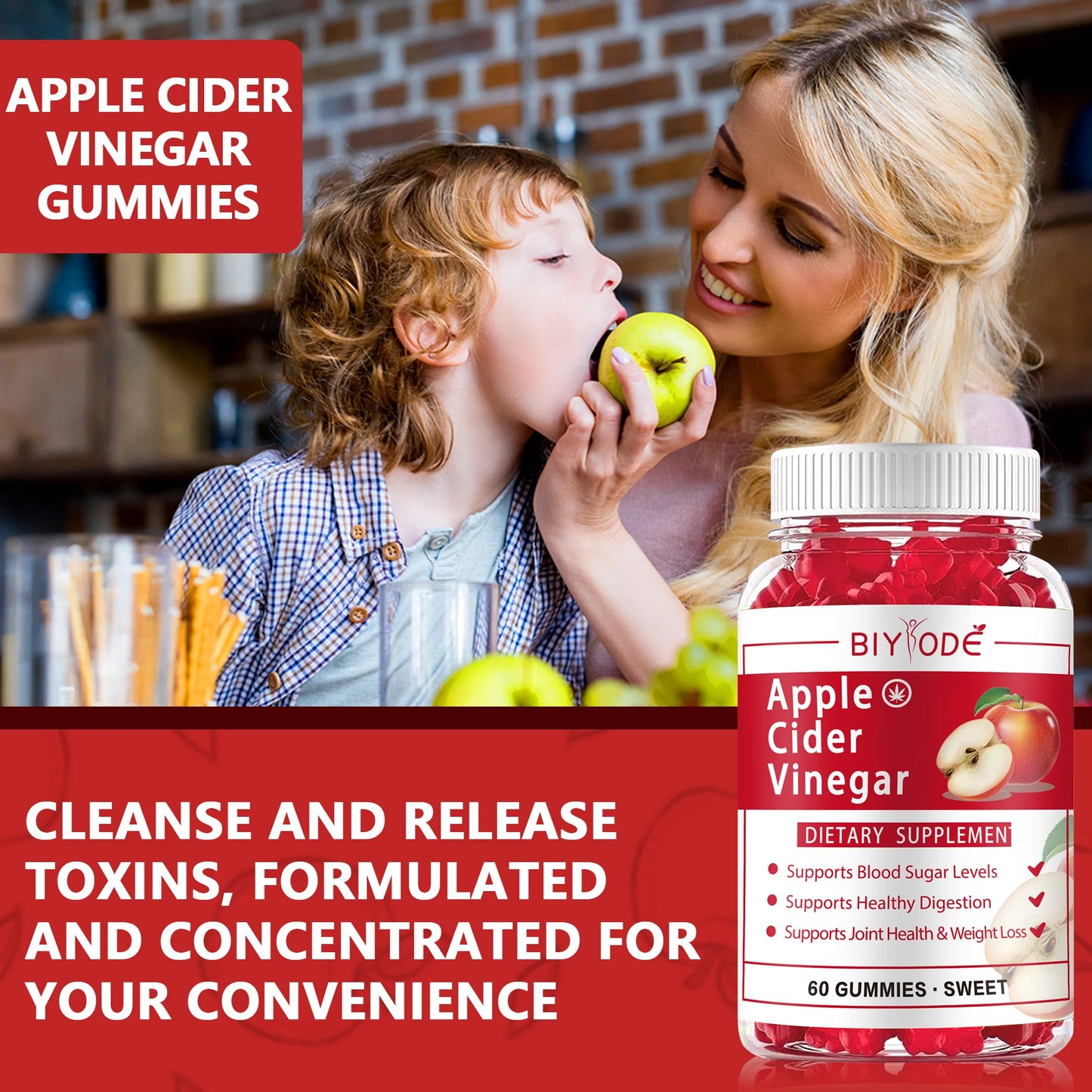 OEM ODM custom wholesale apple cider vinegar organic apple cider vinegar gummies