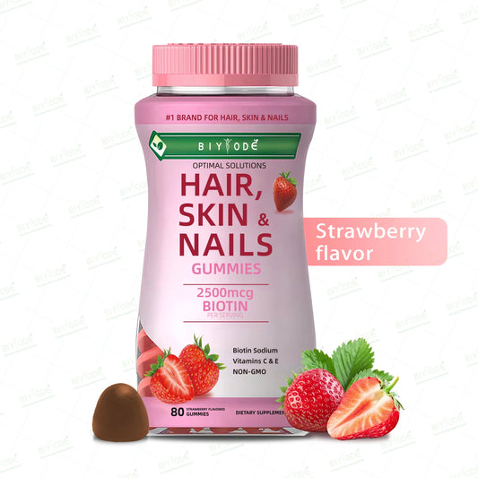 New effective forumula for hair growth supplement skin and nails health vitamin biotin collagen gummies