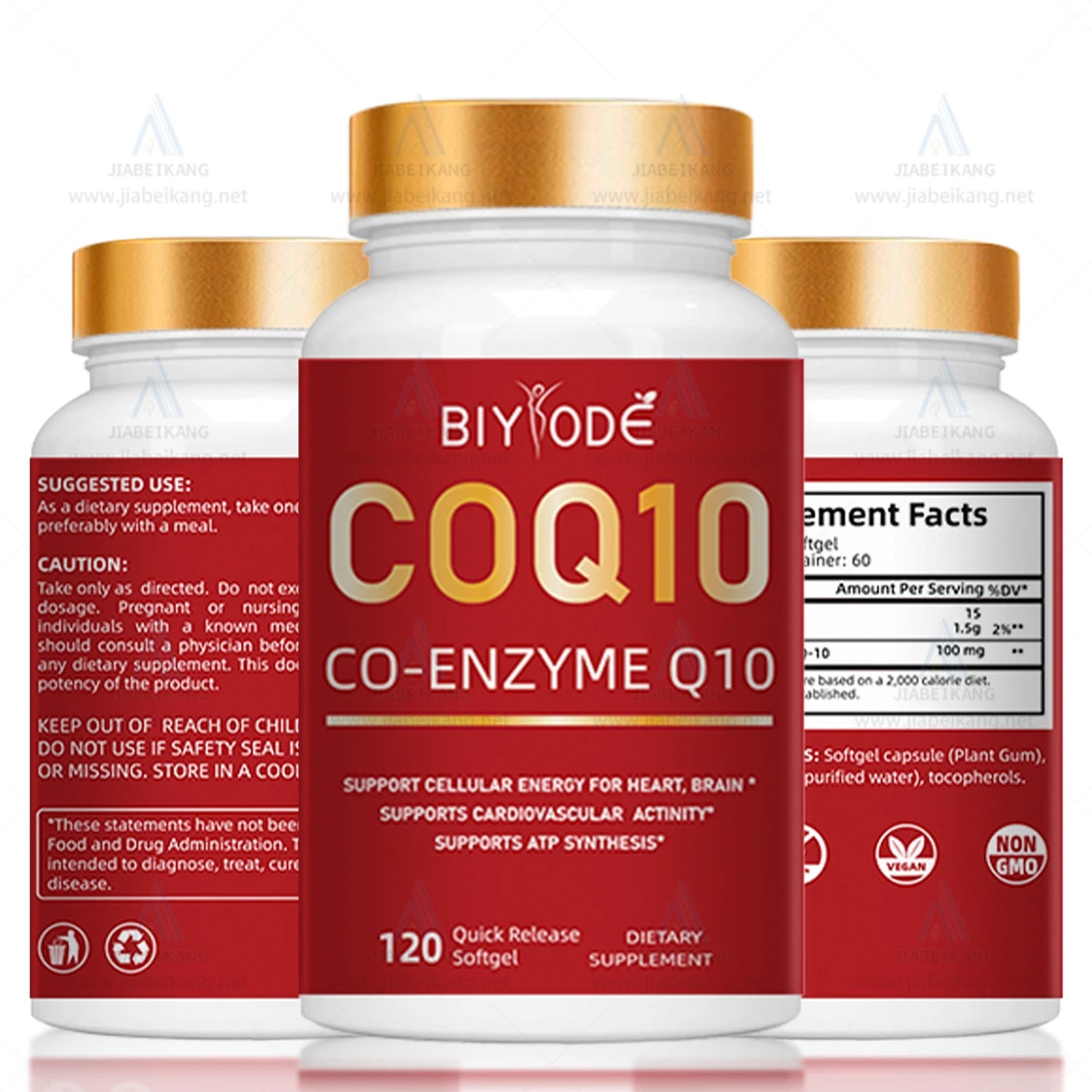 CoQ-10 dietary healthcare supplement wholesale custom private label professional factory coenzyme coq10 soft capsules