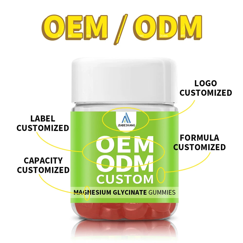 Custom Logo Label Supplement Manufacturer Magnesium Supplement Magnesium Glycinate Gummies