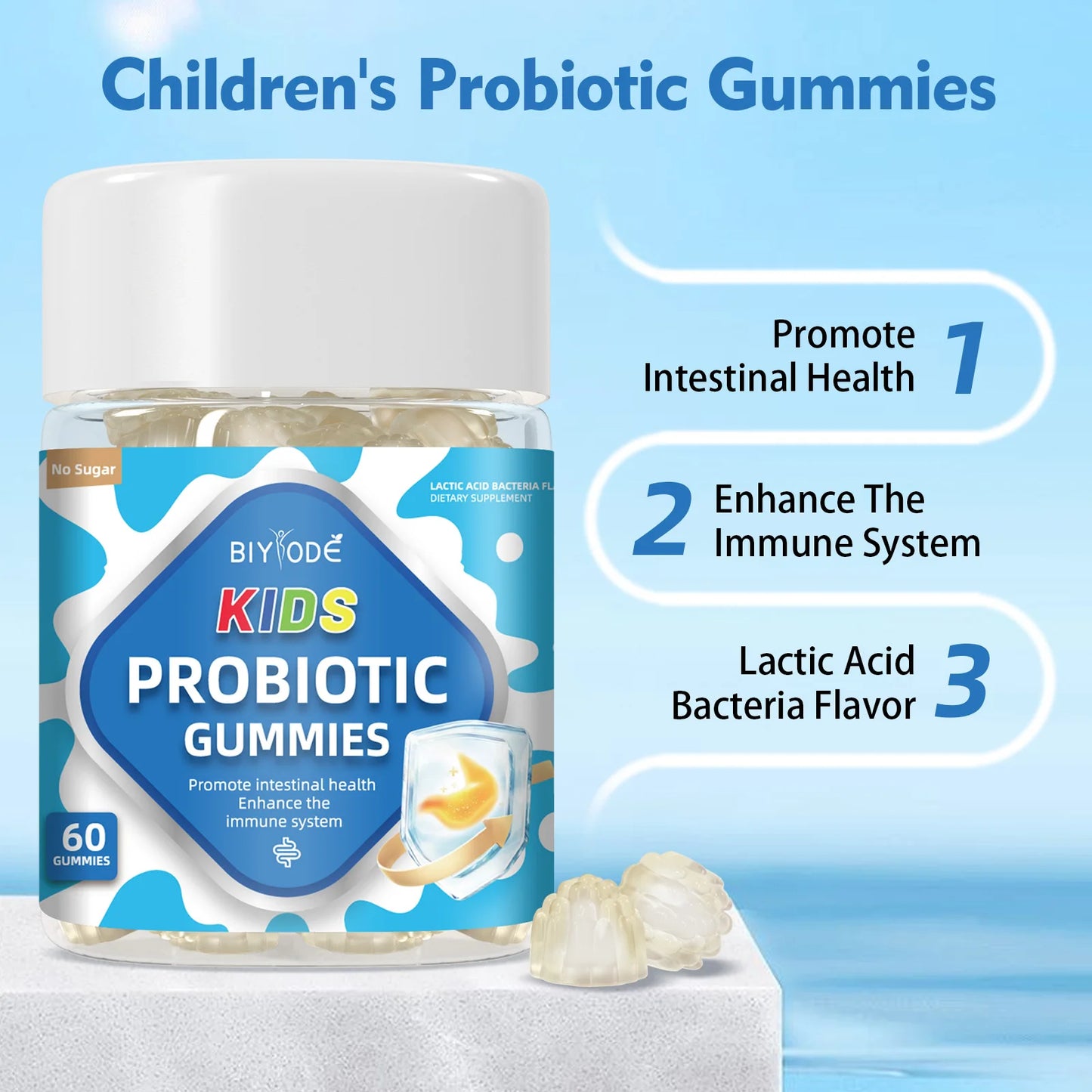 Wholesale Biyode Children Healthcare Supplements Kids Probiotics Gummies