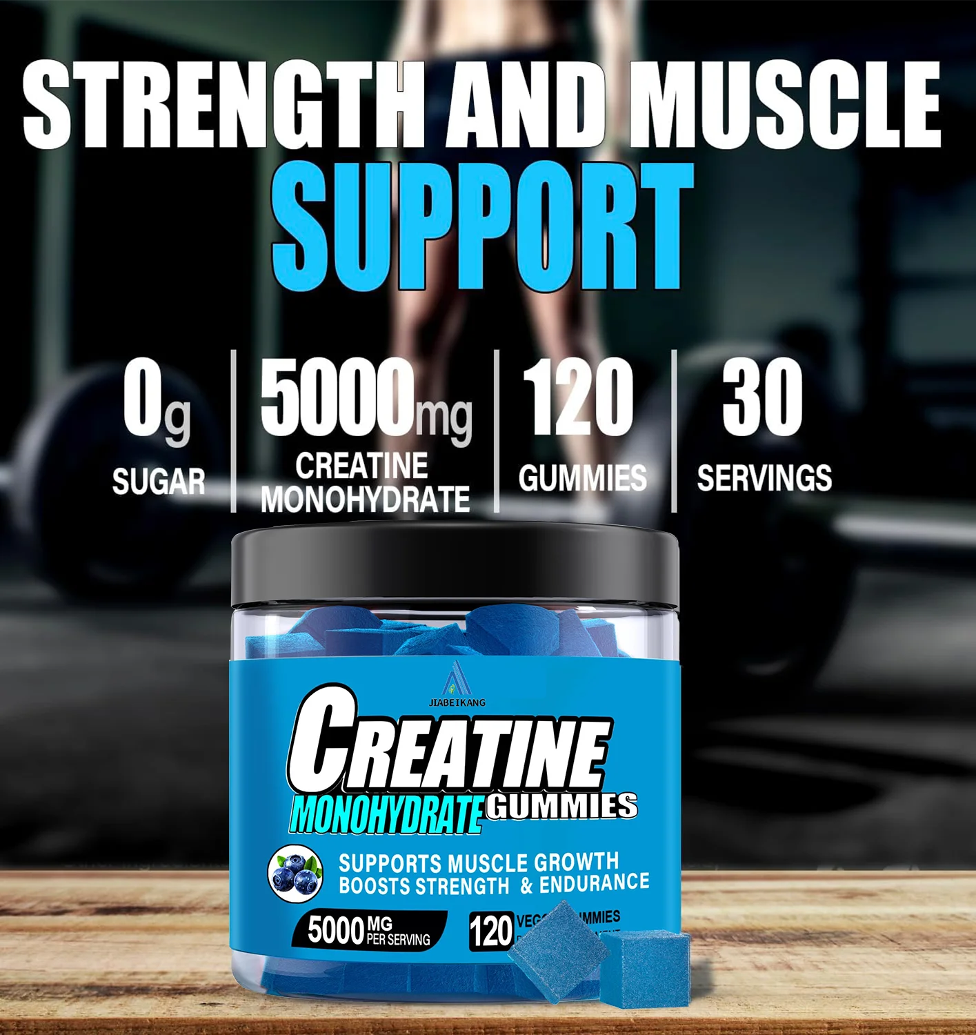 OEM ODM factory custom private label creatine monohydrate wholesale pre workout sport nutrition supplement gym creatine gummies