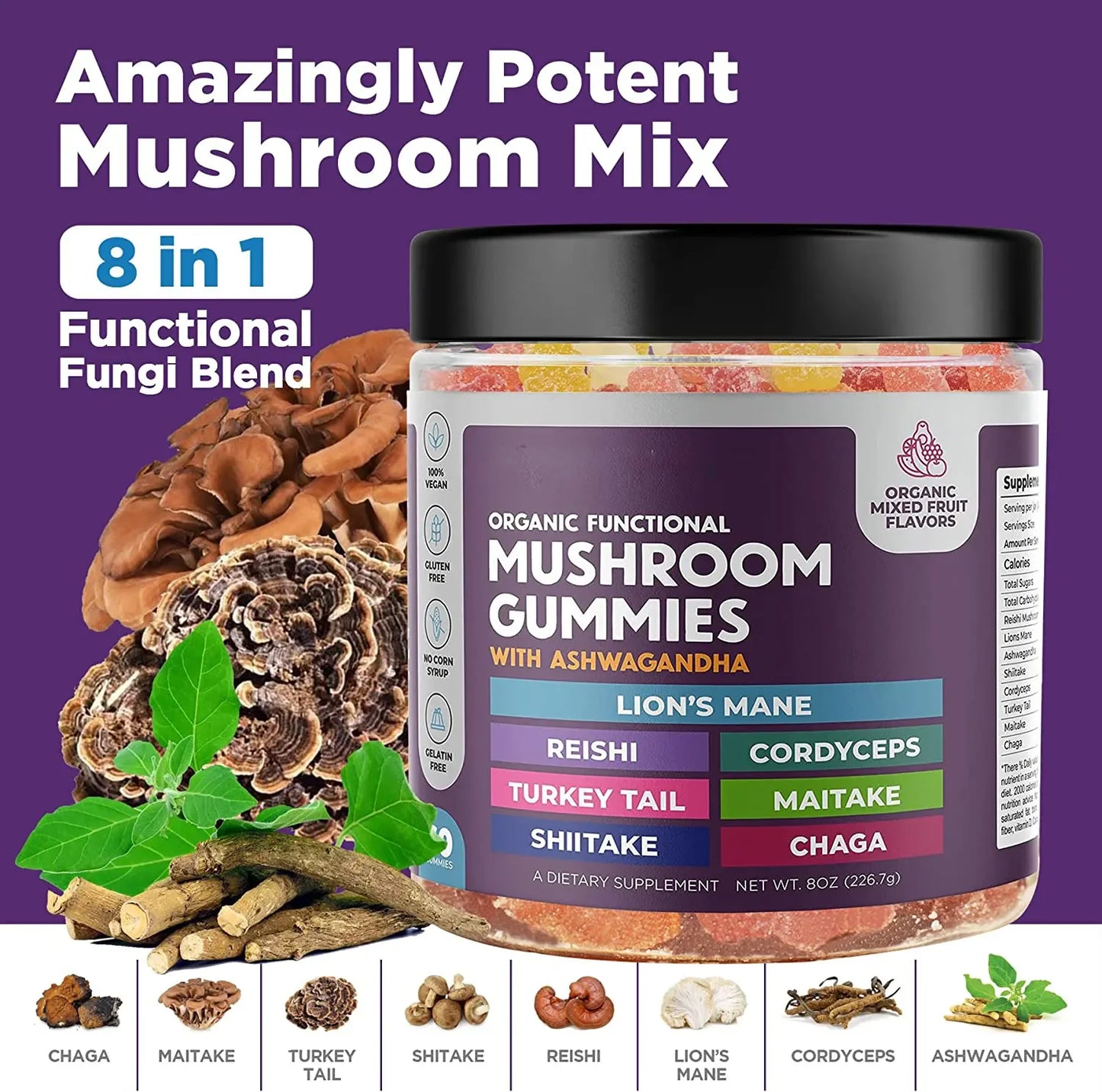 OEM ODM custom private label supplement manufacturer uper mushroom gummies