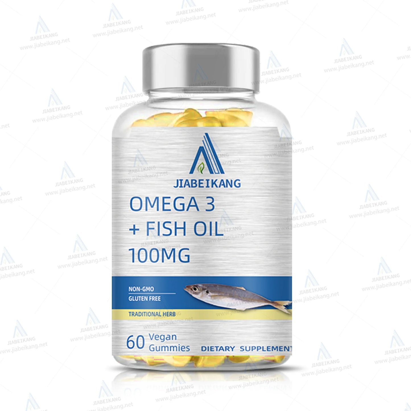 GMP Manufacturer omega 3 Fish Oil 100mg for Children Kid Nature Vitamin Nutrition Supplement Immune boost Gummies Candy