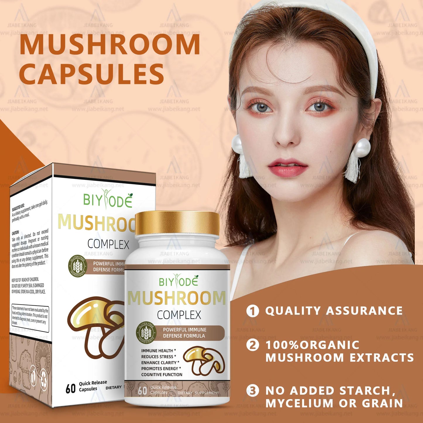 fast shipping ready stock wholesale mushroom complex capsules