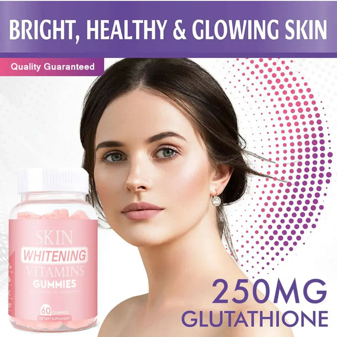 Private Label 60 gummies Brightening Skin Gummy Glutathione Collagen Gummies