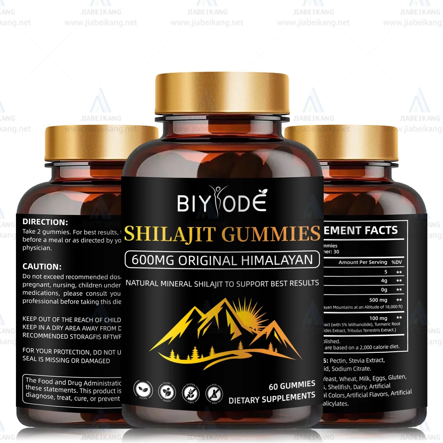 Certificated factory organic puro gold himalayan shilajit supplementt wholesale private label natural bulk shilajit gummies