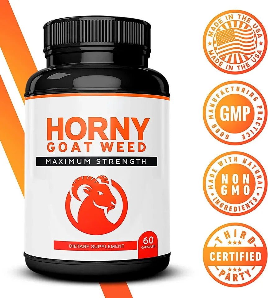 OEM customized private label man power enhancement horny goat male pill capsules healthcare supplement