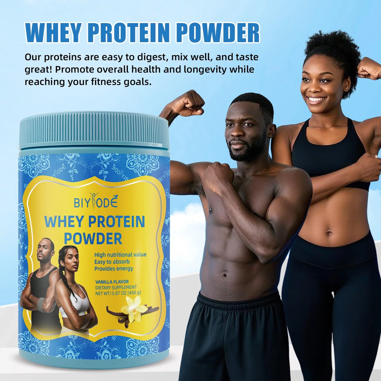 Jiabeikang Factory OEM ODM Custom Healthcare Supplements Natural Whey Protein Powder