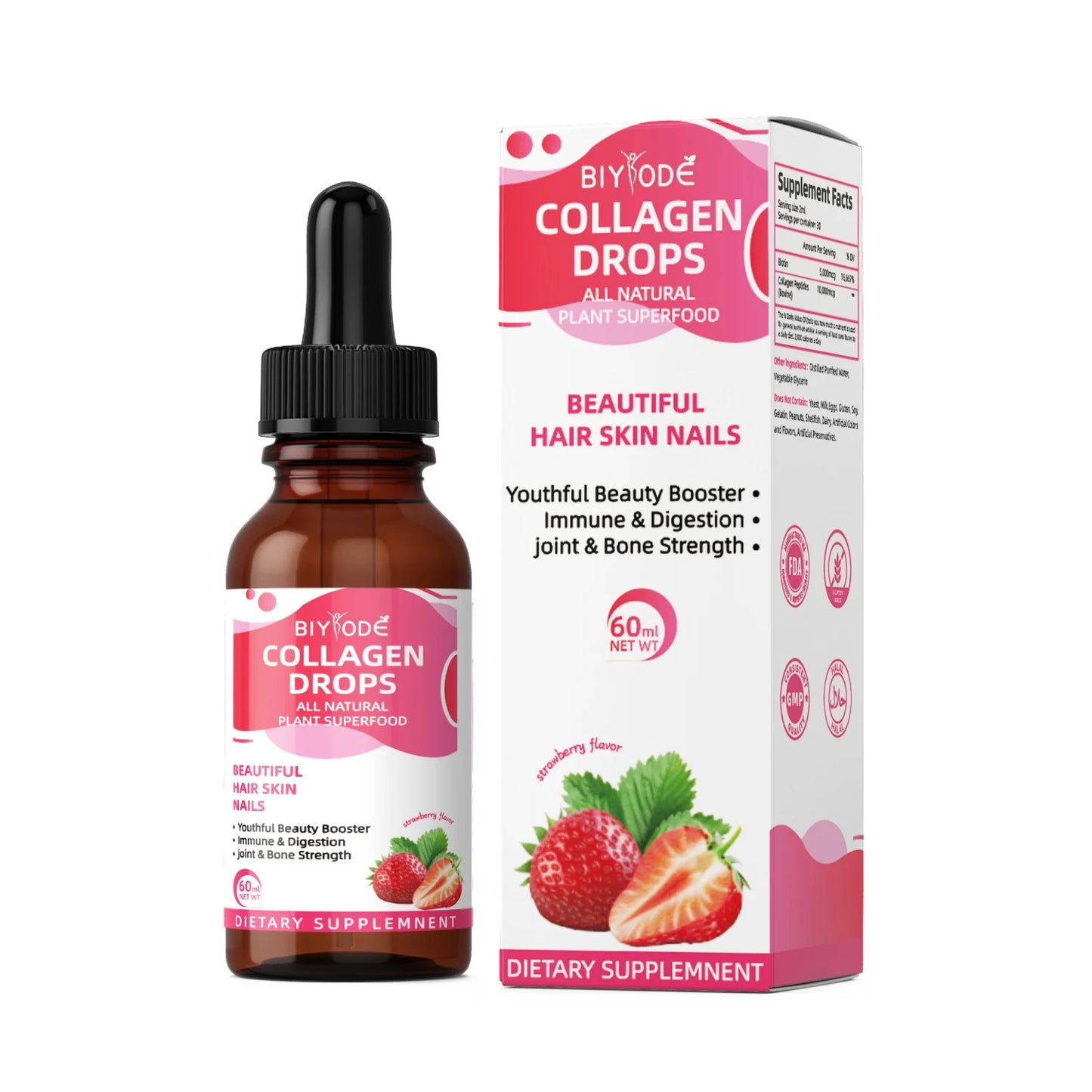 biyode collagen marin for the skin whitening dietary supplement wholesale drink liquid multi collagen drops