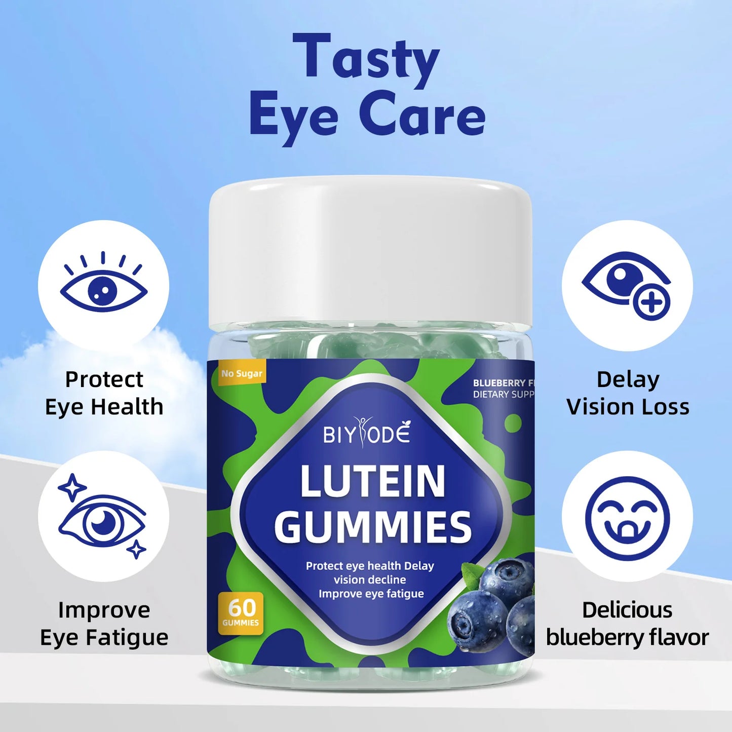 Biyode OEM Custom Lutein Supplement for Eyes Lutein Gummies