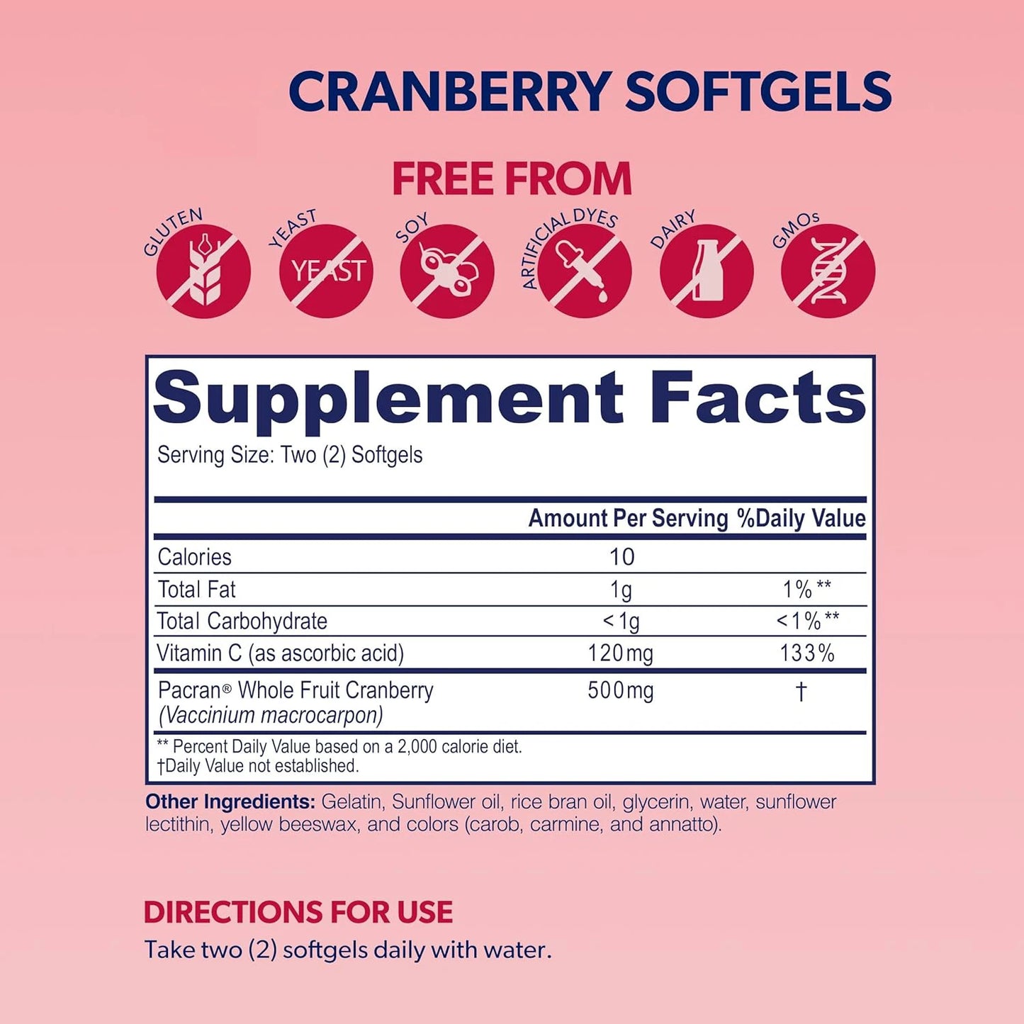 OEM ODM custom private label cranberry softgel capsules