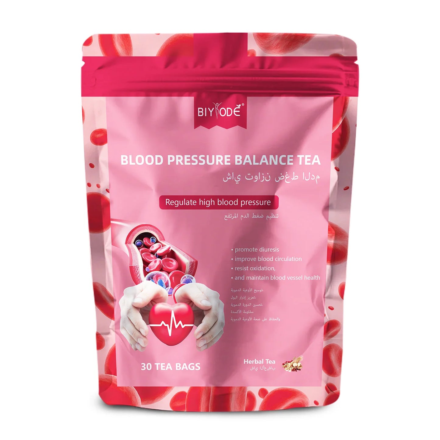 OEM ODM Private Label Blood Pressure Balance Tea Bag Herbal Supplement Wholesale Promote Natural Balance Vascular Wellness GMP Certified