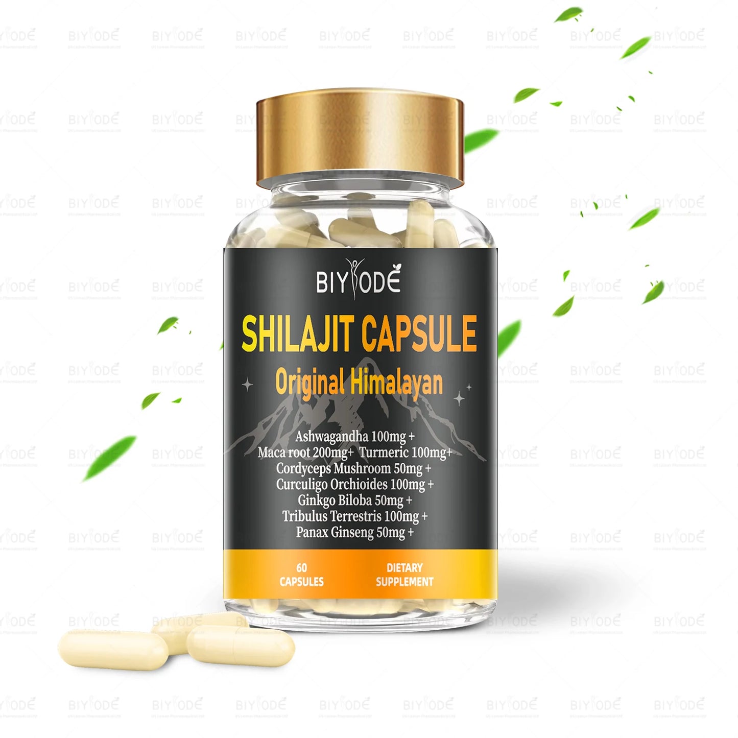 OEM ODM custom private label supplement manufacturer herbal supplement shilajit capsules