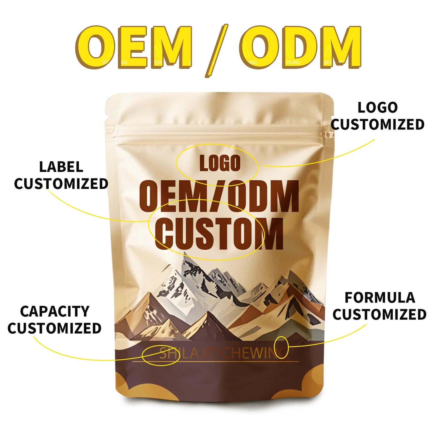 Custom Herbal Shilajit Chewables ODM OEM Private Label Service