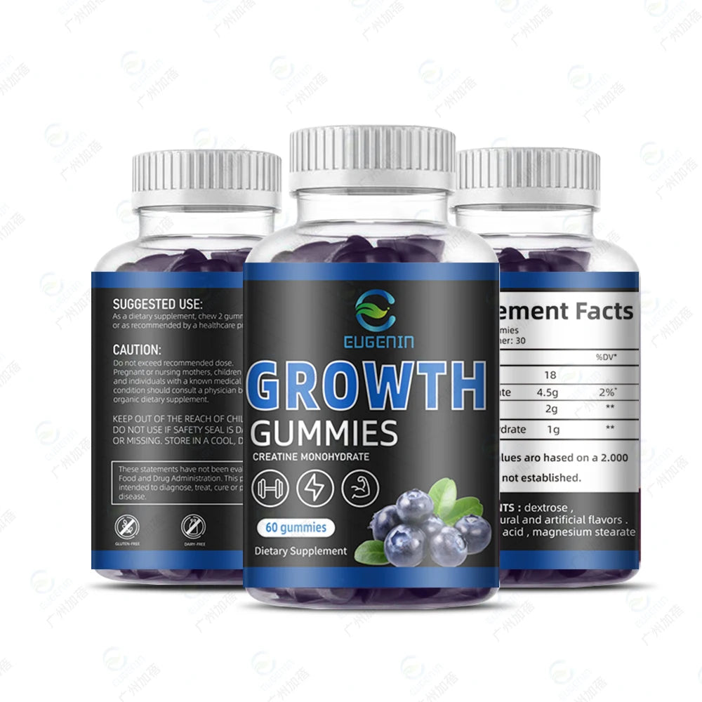 Creatine Gummies Creatine Monohydrate HCL Boost Energy Reduce Hair Loss Gym Pre Workout Gummies