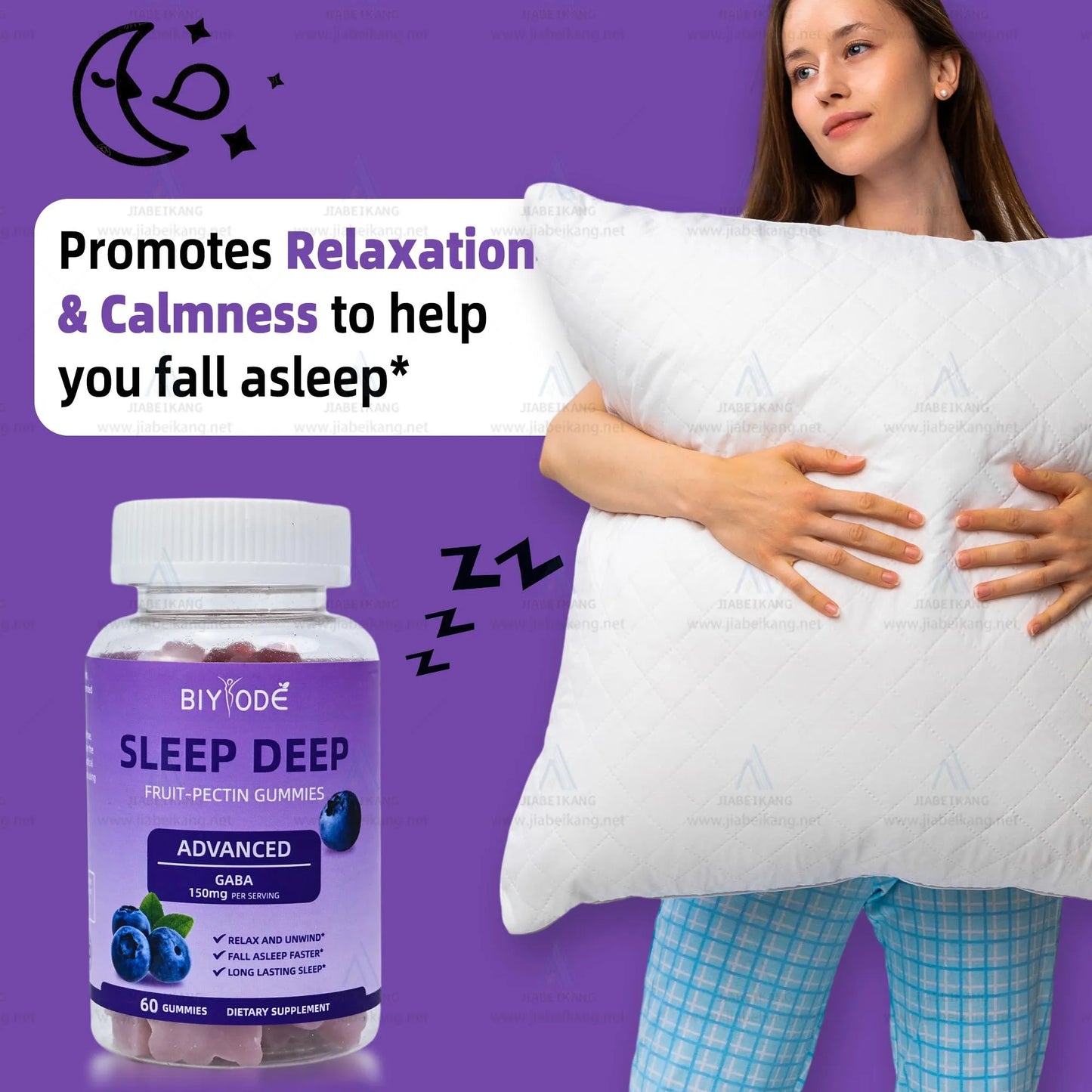 Sleep Well Supplement Relax For Men Women Gummy Calm Mood Energy Bears Melatonin Gummies