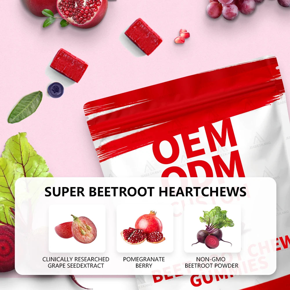 OEM ODM Custom Private Label Supplement Manufacturer Beet root Gummies Healthcare Beet Supplements Super Beets Root Gummy
