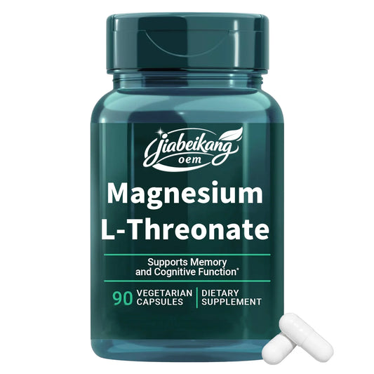 Private Label Magnesium L Threonate Capsules Vegan Magnesium Supplement Daily Wellness Formula OEM ODM