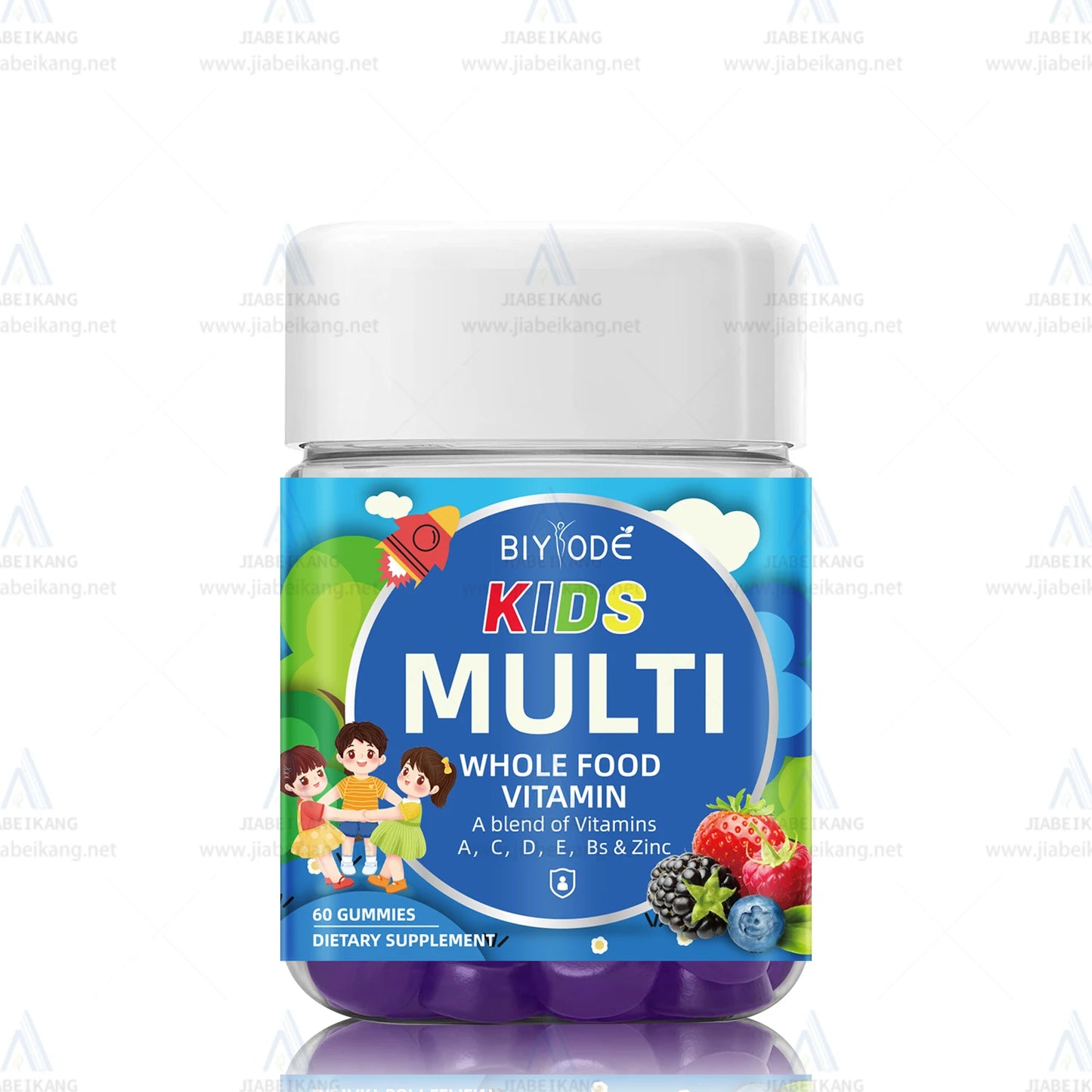 Biyode Effective Formula Kids Multi Vitamin Supplement Wholesale Immune Support Multivitmin B B12 Children Gummies