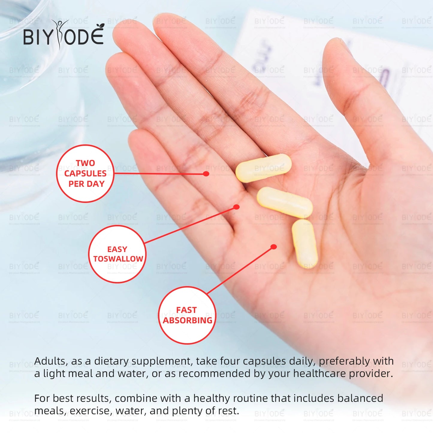 Biyode effective formula coenzyme coq10 supplement capsules