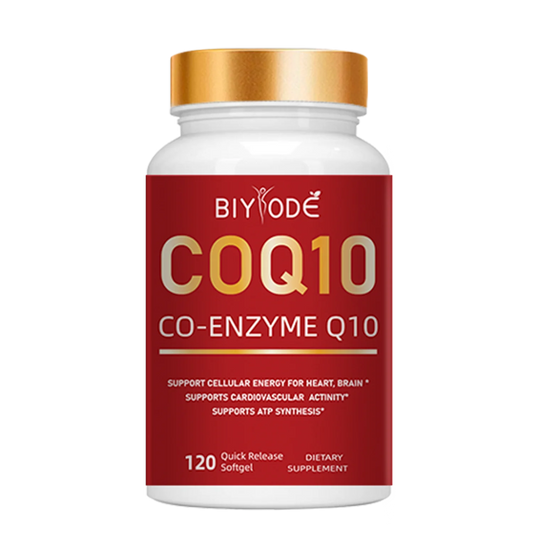 CoQ-10 dietary healthcare supplement wholesale custom private label professional factory coenzyme coq10 soft capsules