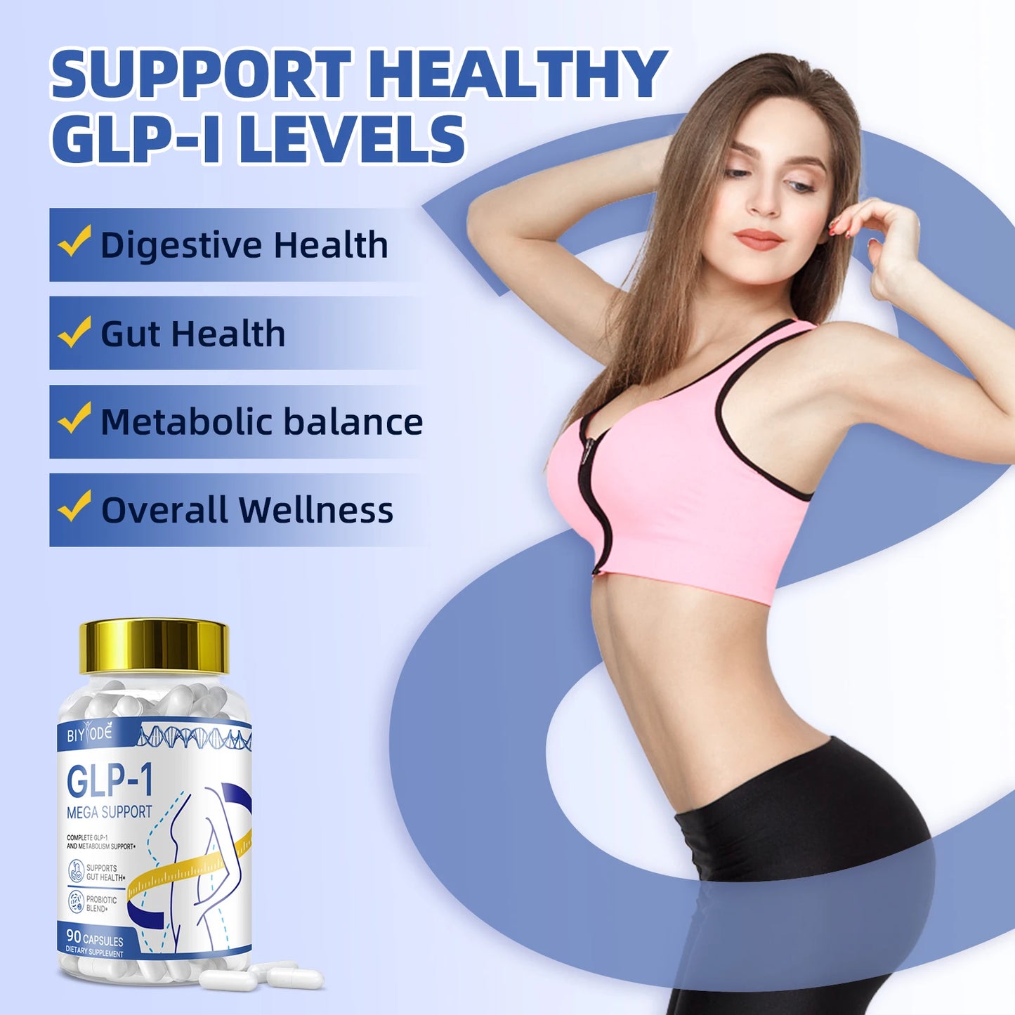 OEM ODM Private Label GLP-1 Supplement Capsules Gut Microbiome & Metabolism Support Custom Formula Manufacturer