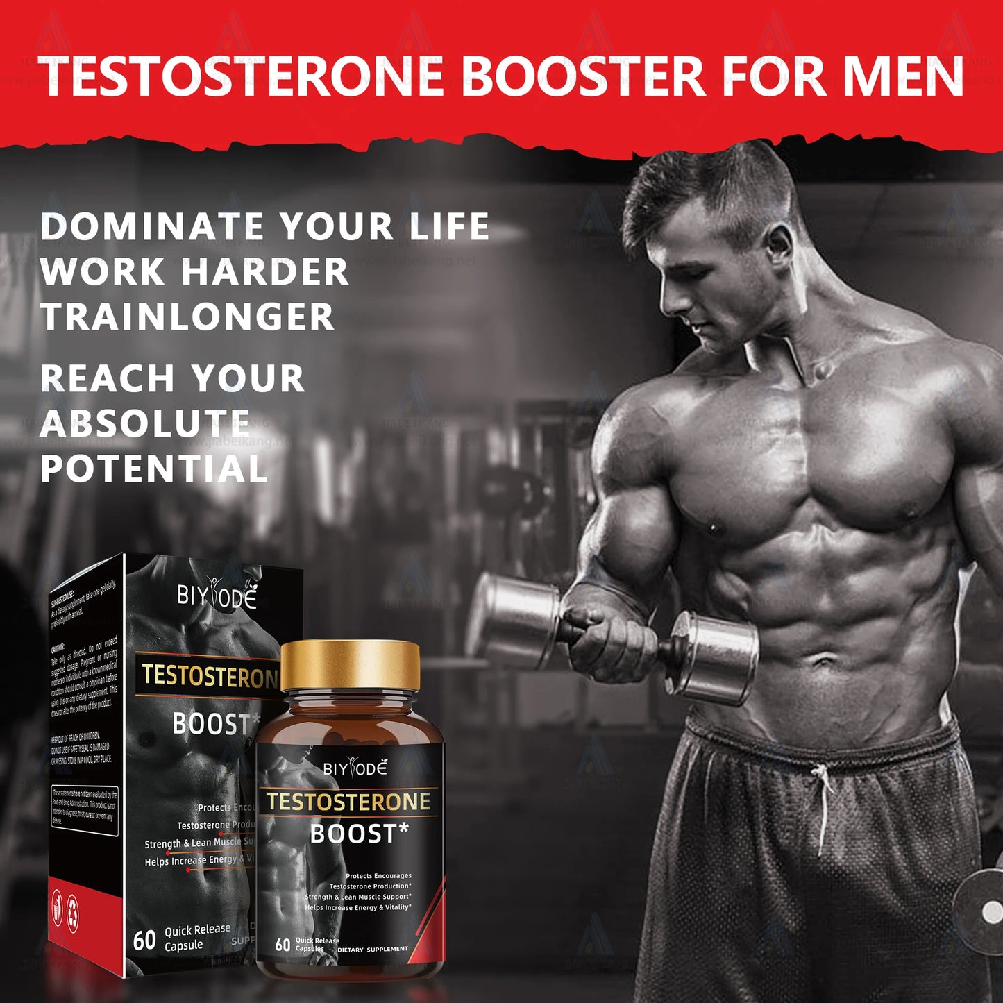 Testosterone booster hot pick male enhancement product power muscle support healthcare supplement tablets capsules