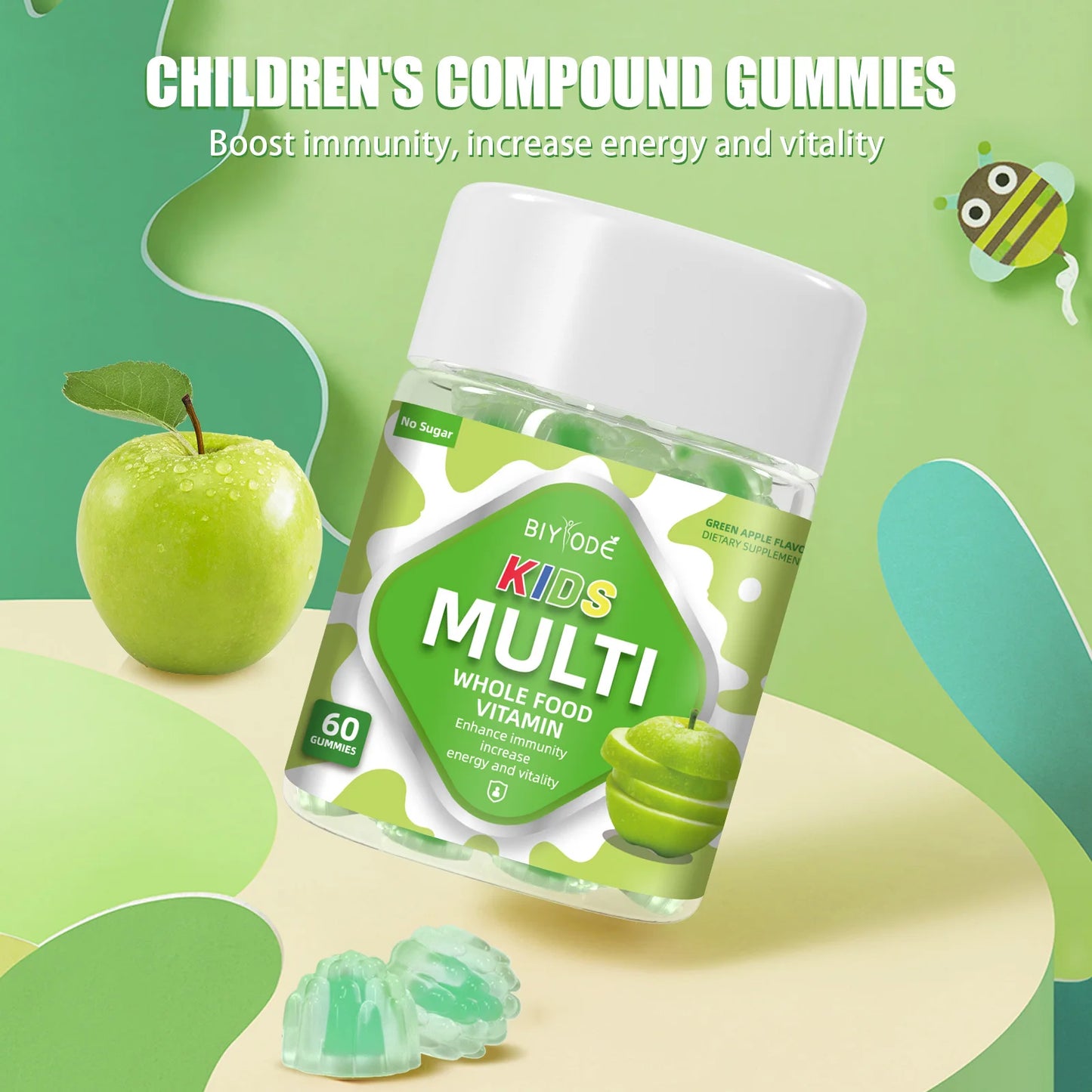 Biyode Vitamin OEM Custom Kids Multivitamin Gummies