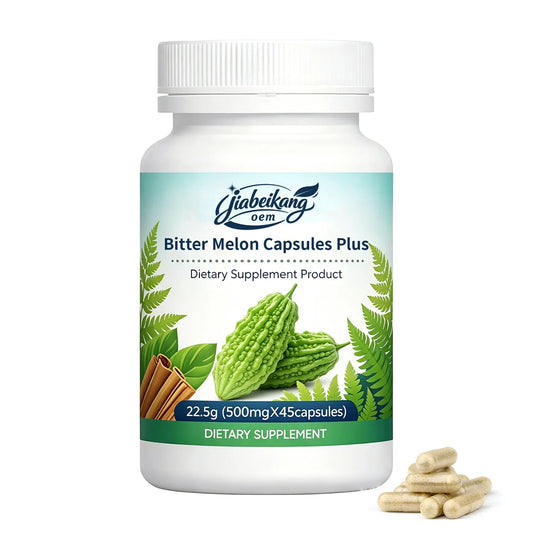 OEM Private Label Bitter Melon Extract Capsules 25:1 Concentrated Herbal Supplement Plant Based Daily Wellness Formula