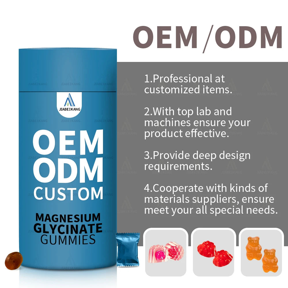 Wholesale Cuctomization OEM Magnesium Glycinate Gummy