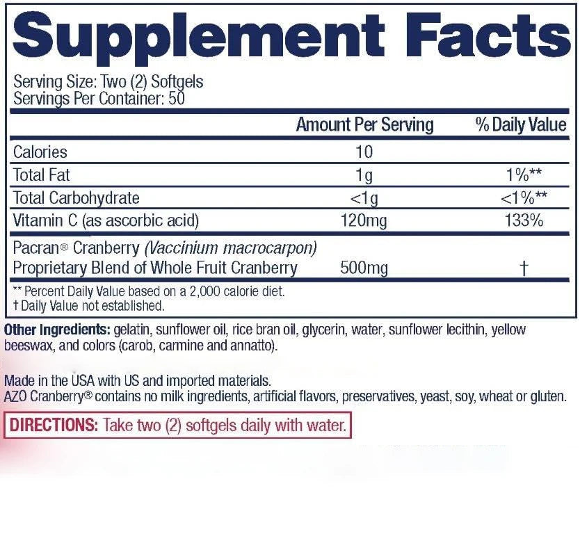 Custom Label GMO Free Bulk Vitamin C Organic Cranberry Extract Softgels for Supports Urinary Health