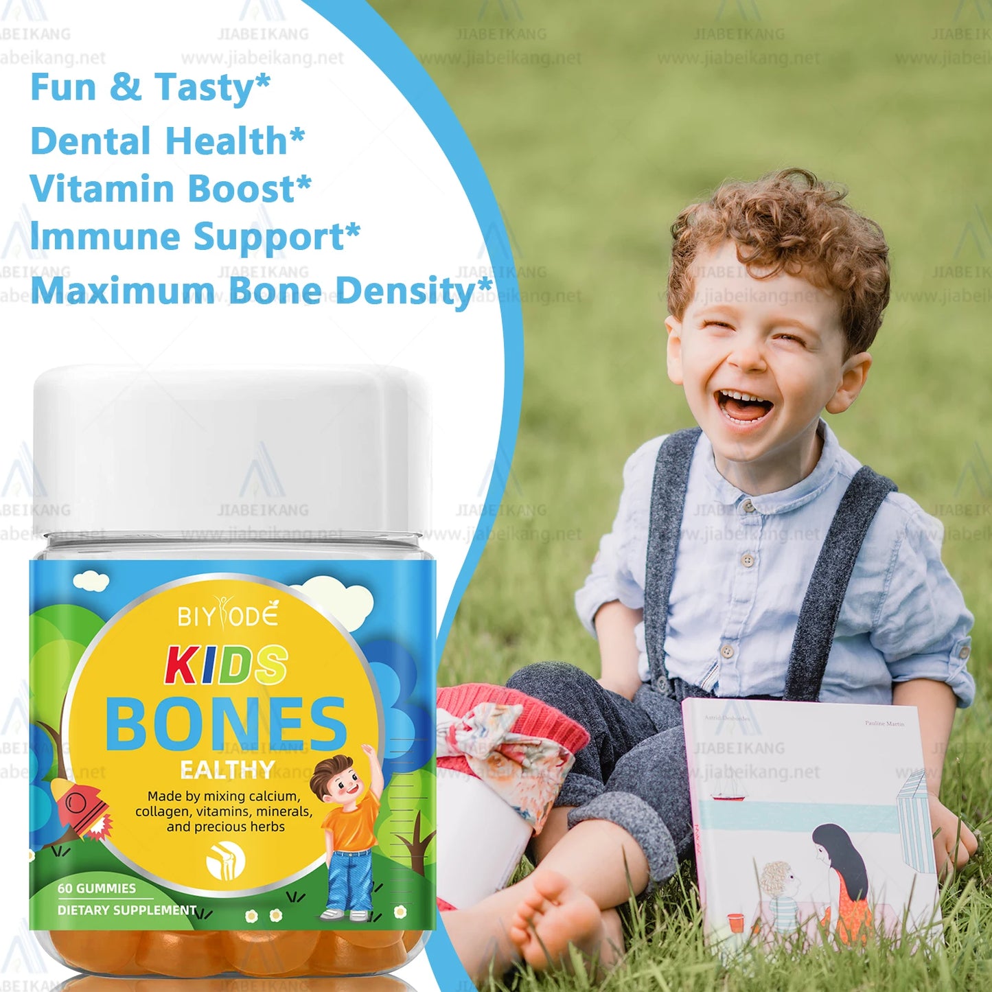 Kids Bones Support Rich In Calcium Collagen Minerals Multi Vitamin Supplement Immune Support Bone Health For Children