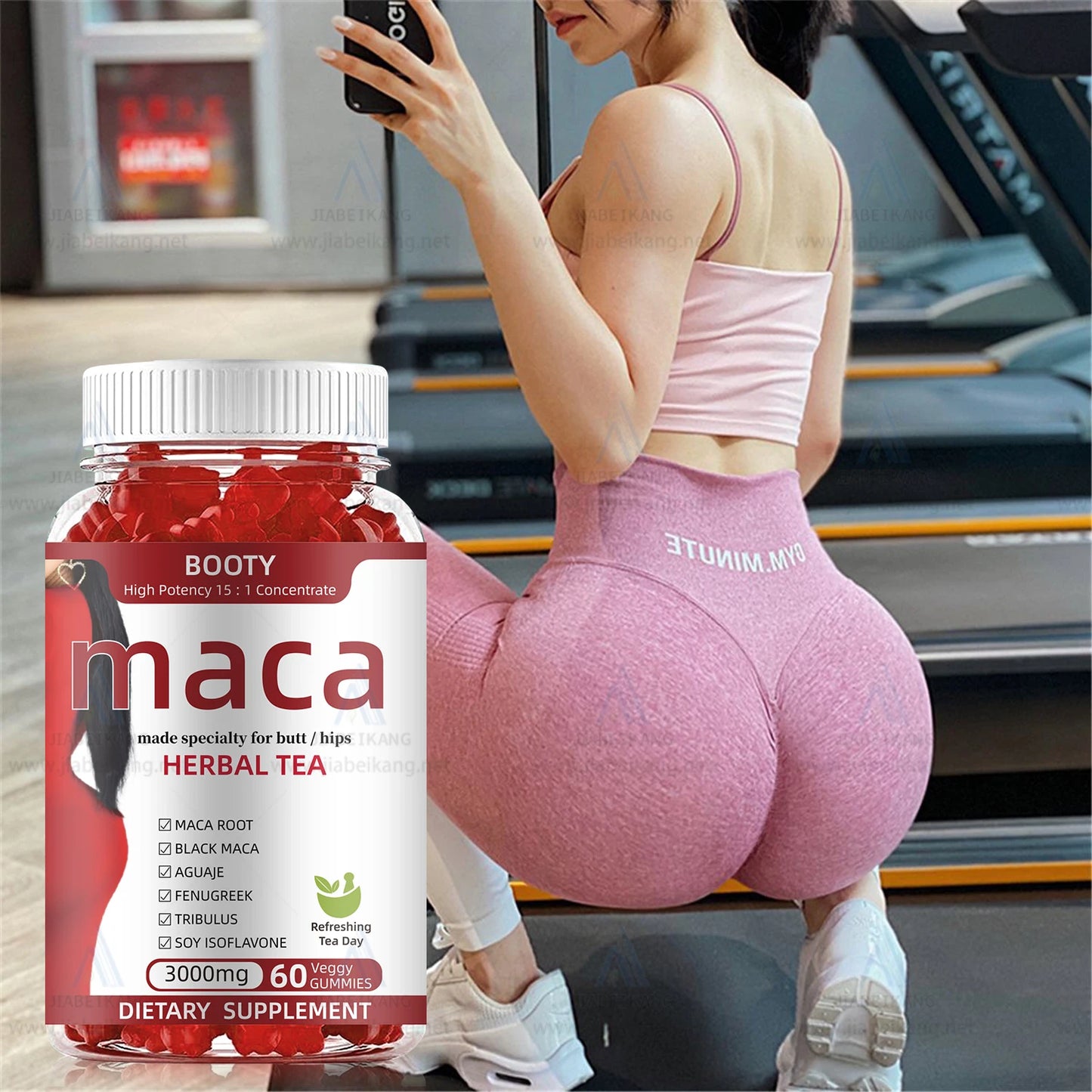 Private Label Maca Root Gummies Boost Energy Muscle Gain Gummies Maca Root for Women