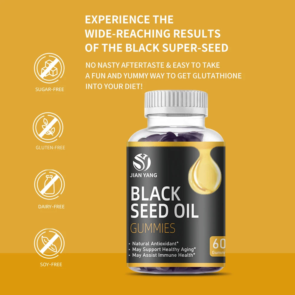 OEM Private Label Black Seed Oil Gummies and honey Fat Burner Sea Moss Elderberry Supplement Gummies