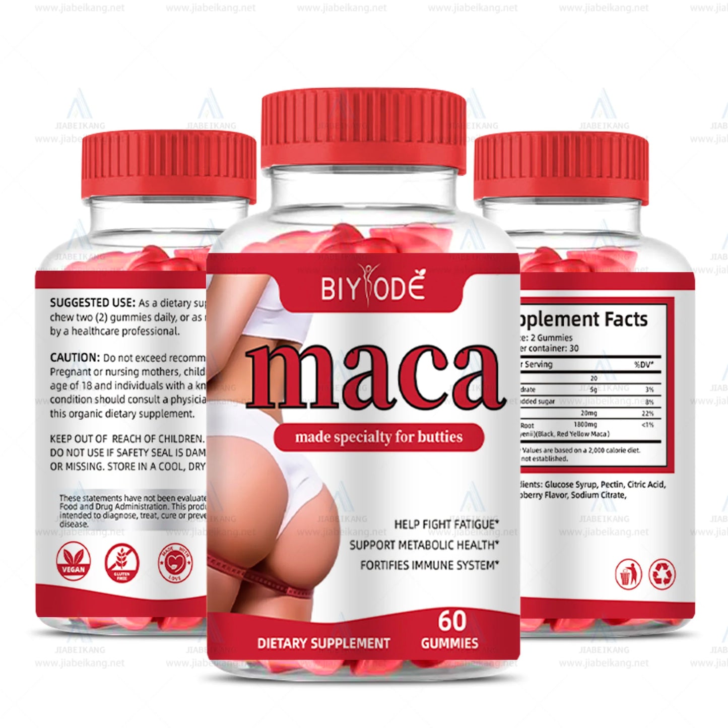 Biyode maca herbal supplements for hip butt enlargement gummies