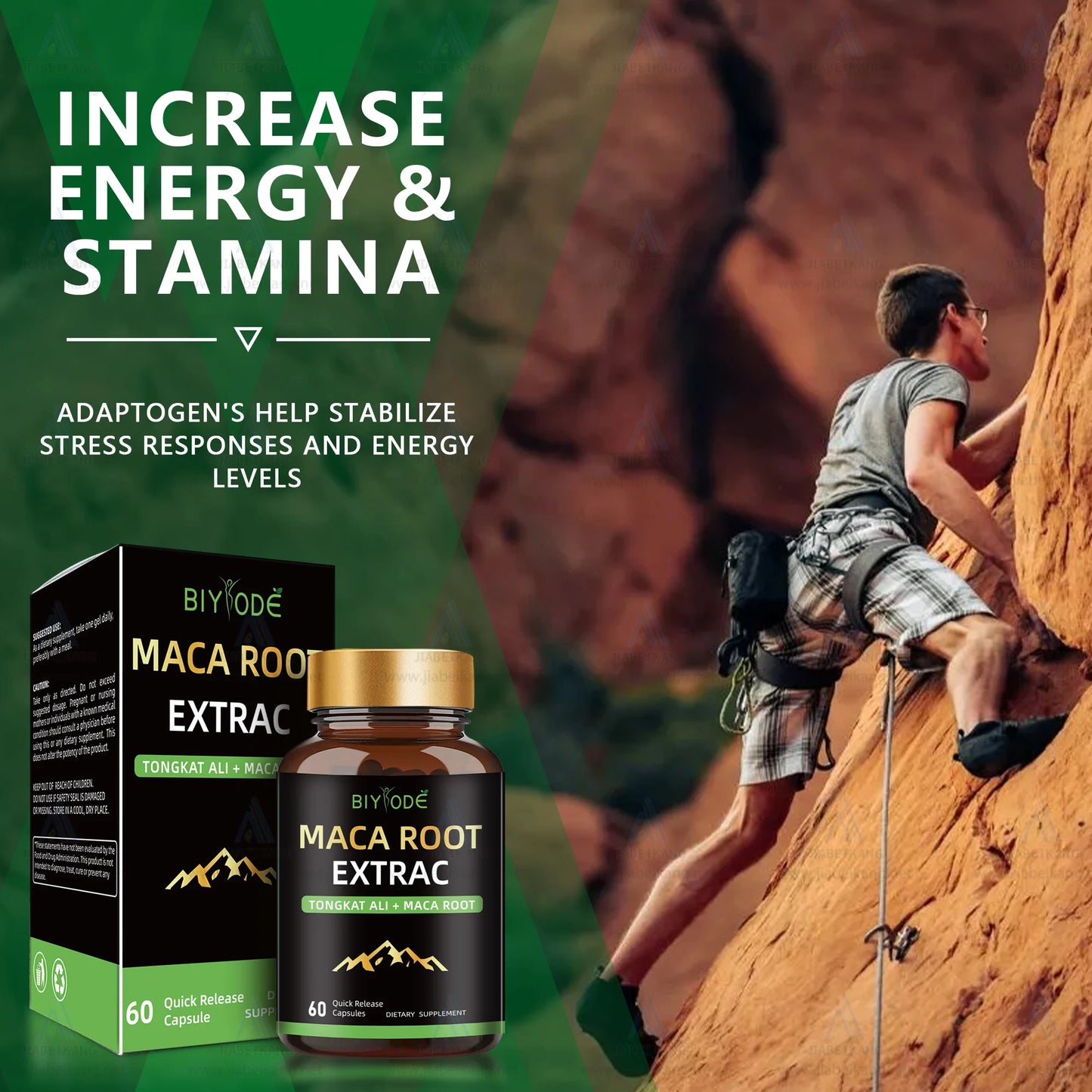 OEM factory ultimate maca root with tongkat ali energy boots power muscle body building health supplement hard capsule