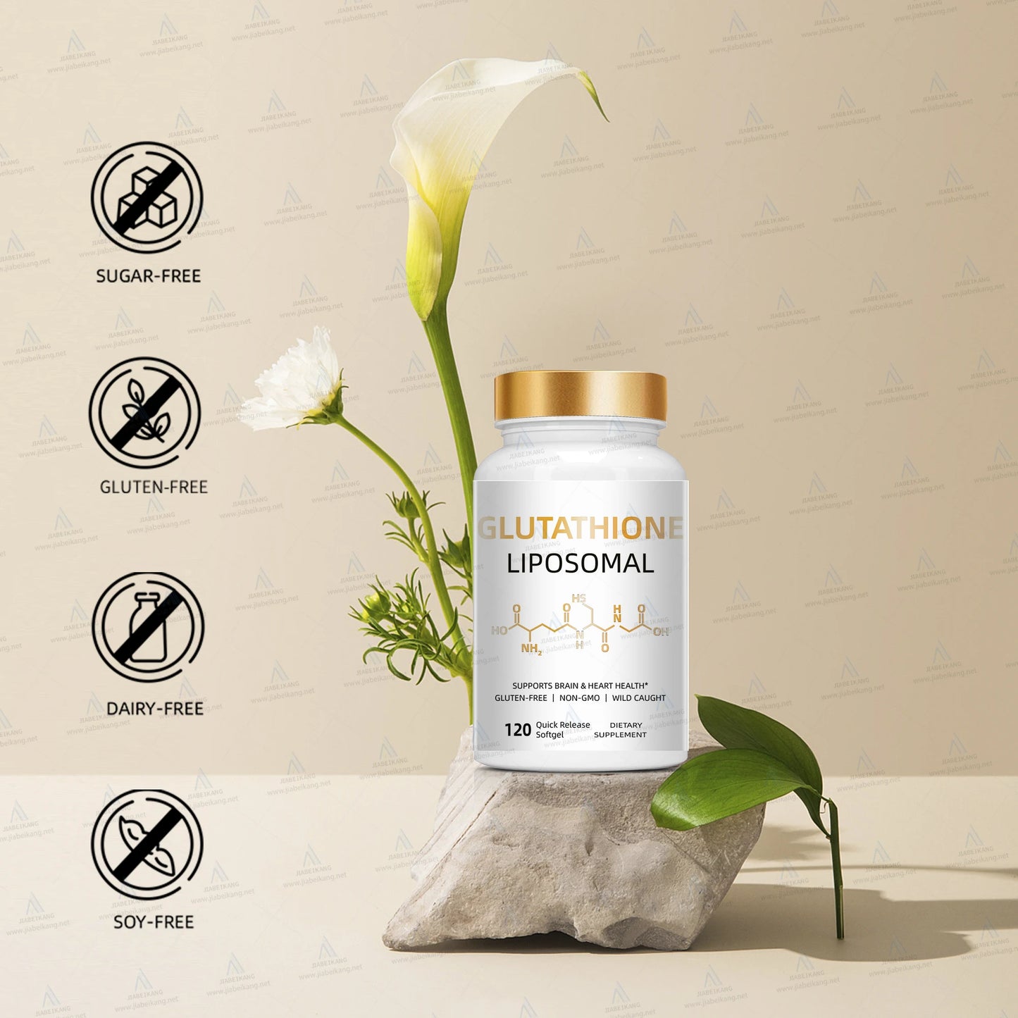 Natural L- glutathione Skin Whitening Softgel Capsules supplement with collagen - Manufacturer Price OEM Private label