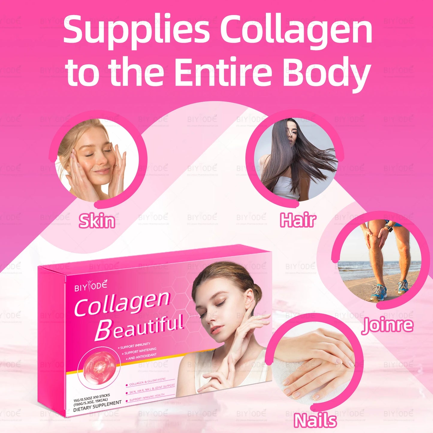 biyode collagen supplement for skin whitening beauty product hair nails health supplement collagen jelly