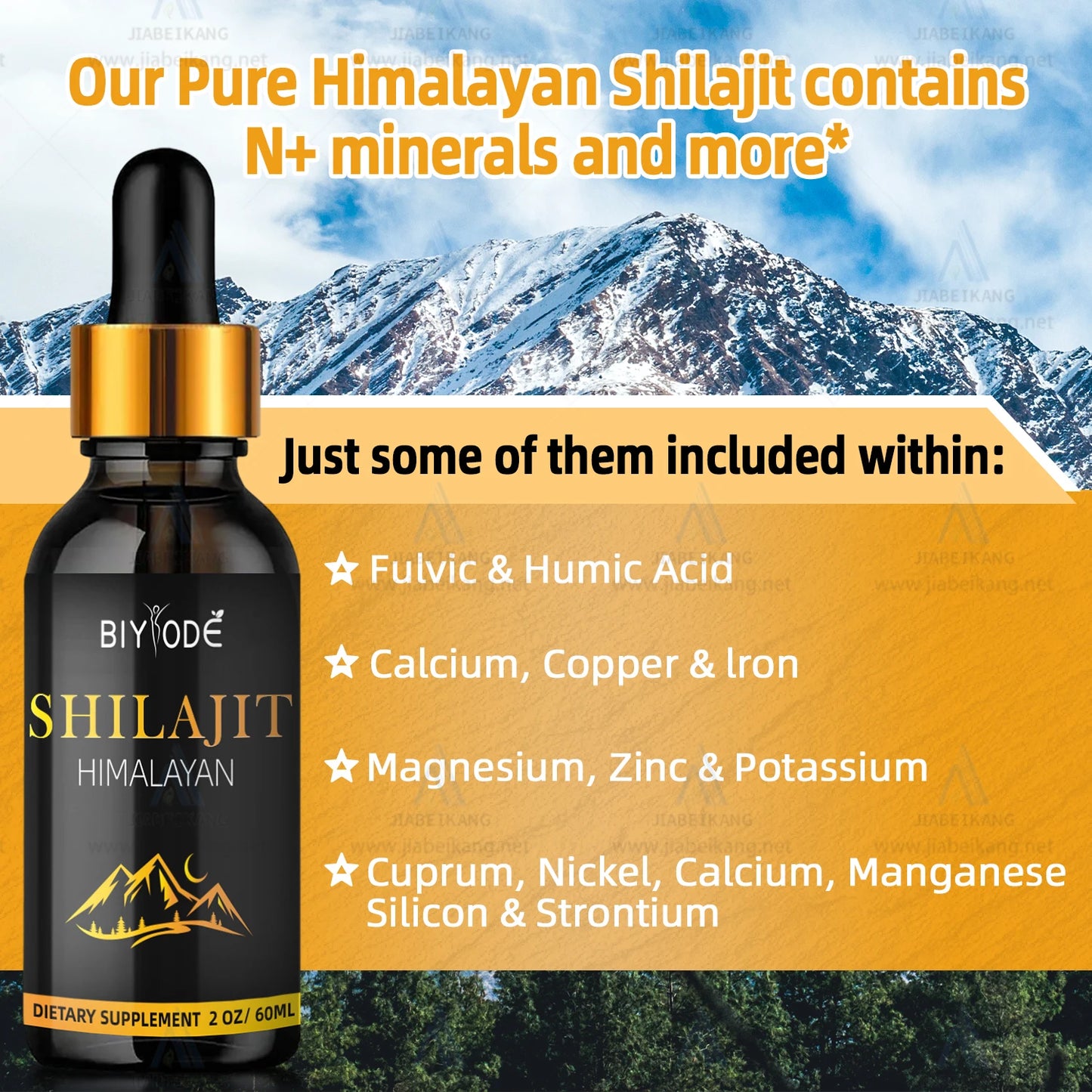 GMP factory wholesale custom oem himalayan shilajit liquid dry drop