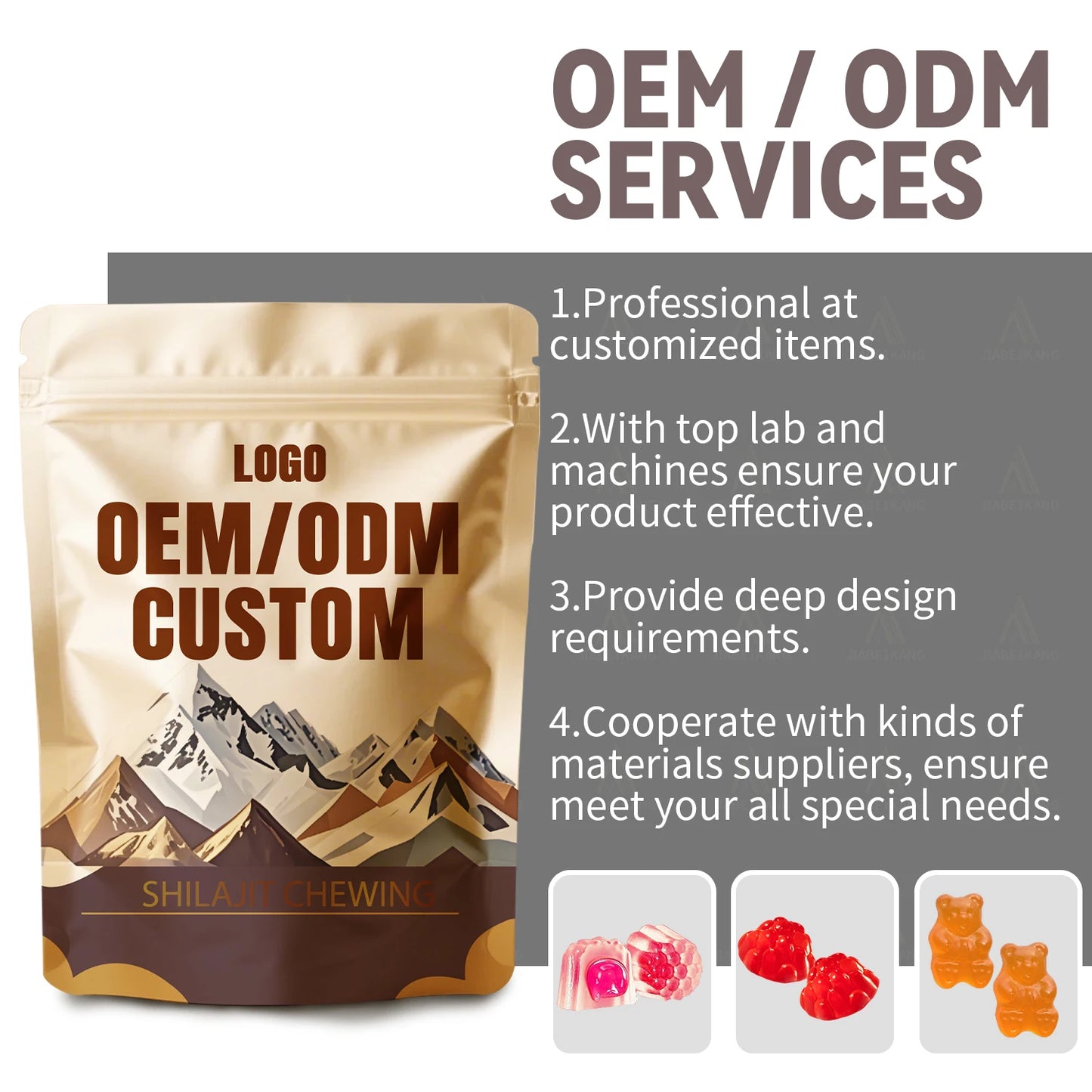 Custom Herbal Shilajit Chewables ODM OEM Private Label Service
