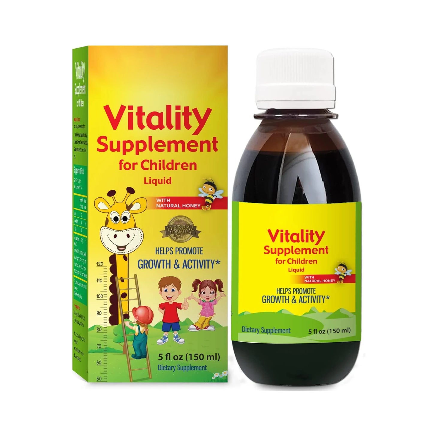 Kids Vitality Syrup Appetite Boost Growth Activity Kids Vitality Supplement Multivitamin Syrup