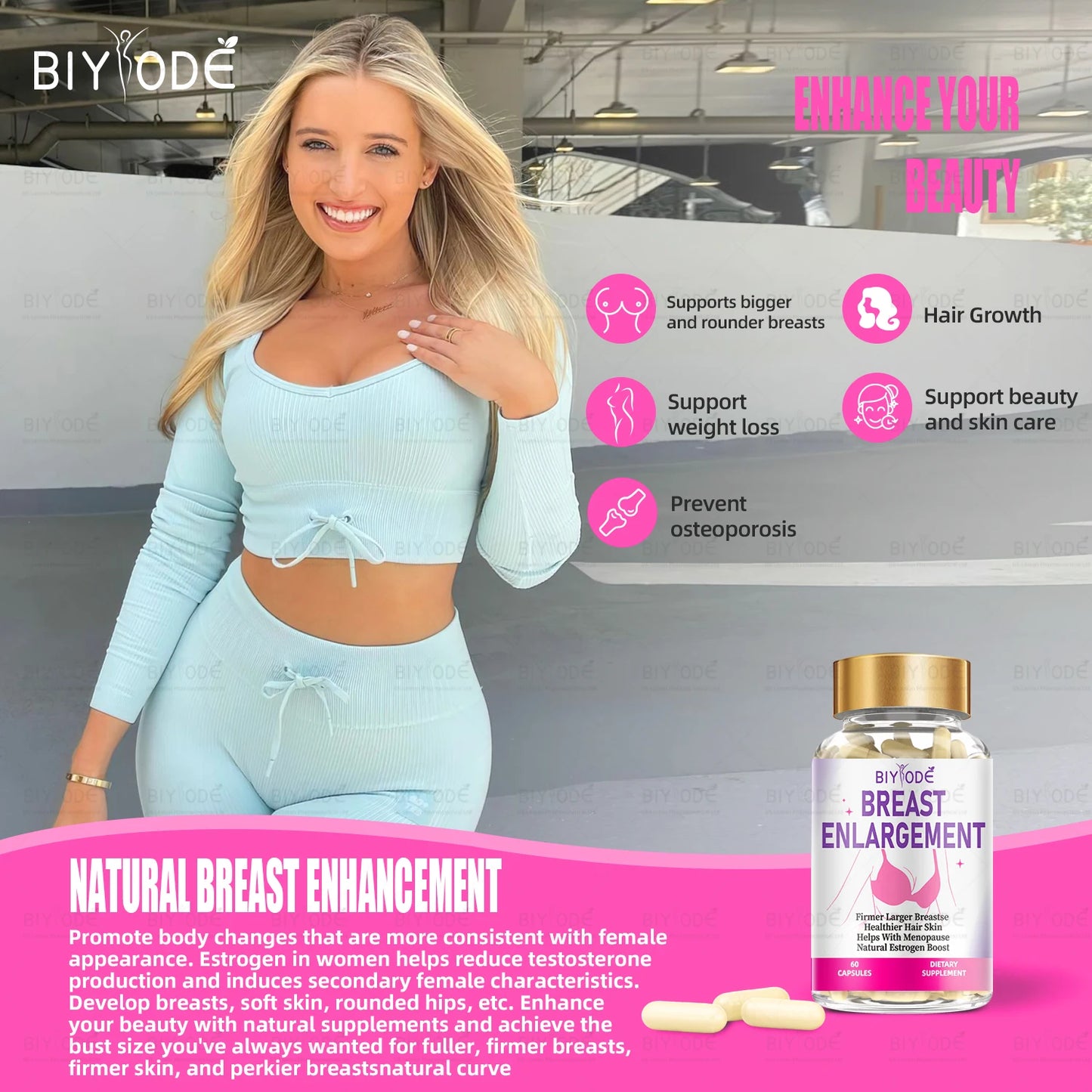 Custom Logo Label Supplement Manufacturer Wholesale Breast Enlargement Firmness Capsules